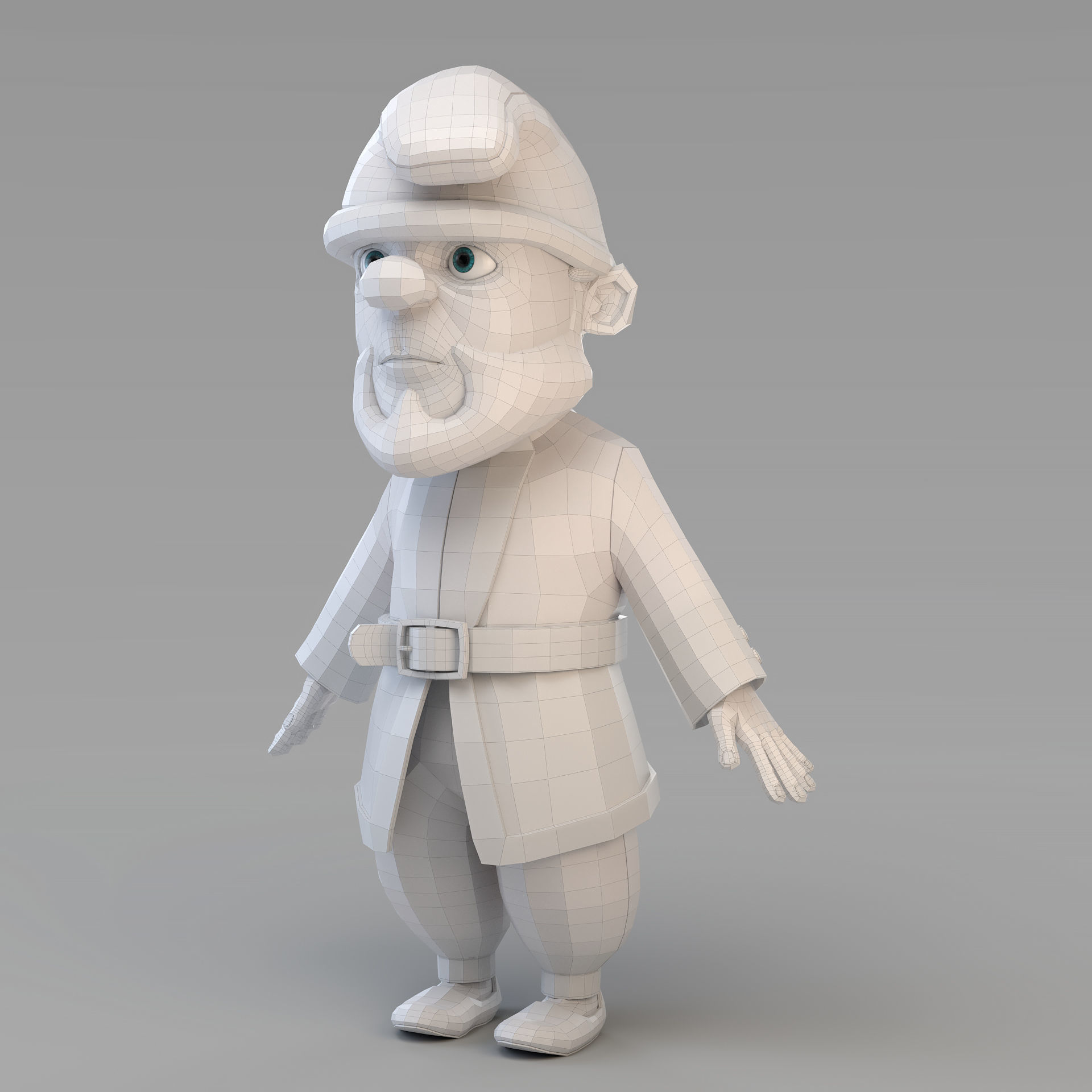 Cartoon Gnome 02 3D model_15