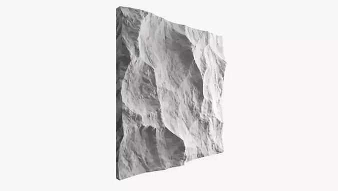 275-RockPanel piece of rock on wall