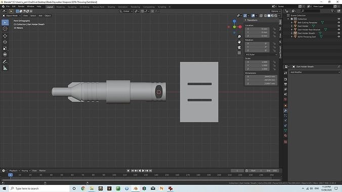 Blade Daywalker EDTA Throwing Dart 3D print model