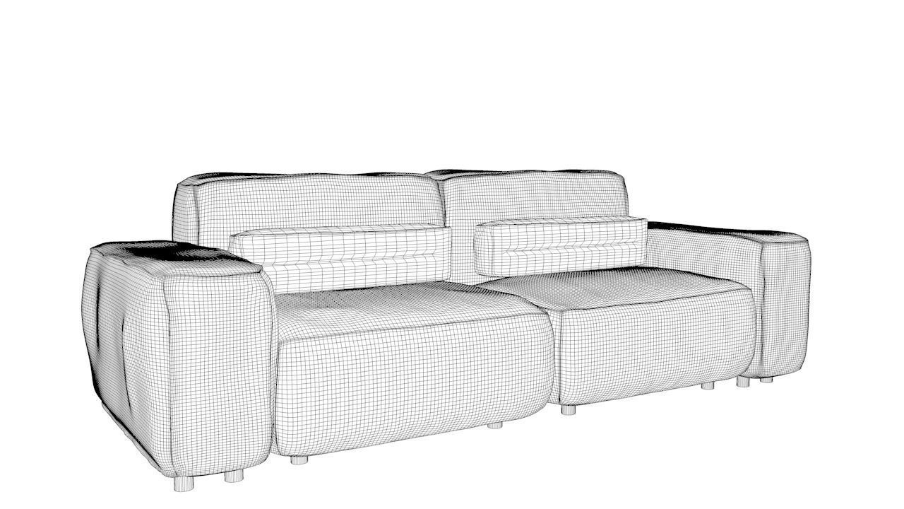 Easy Sofa Free 3D model_3
