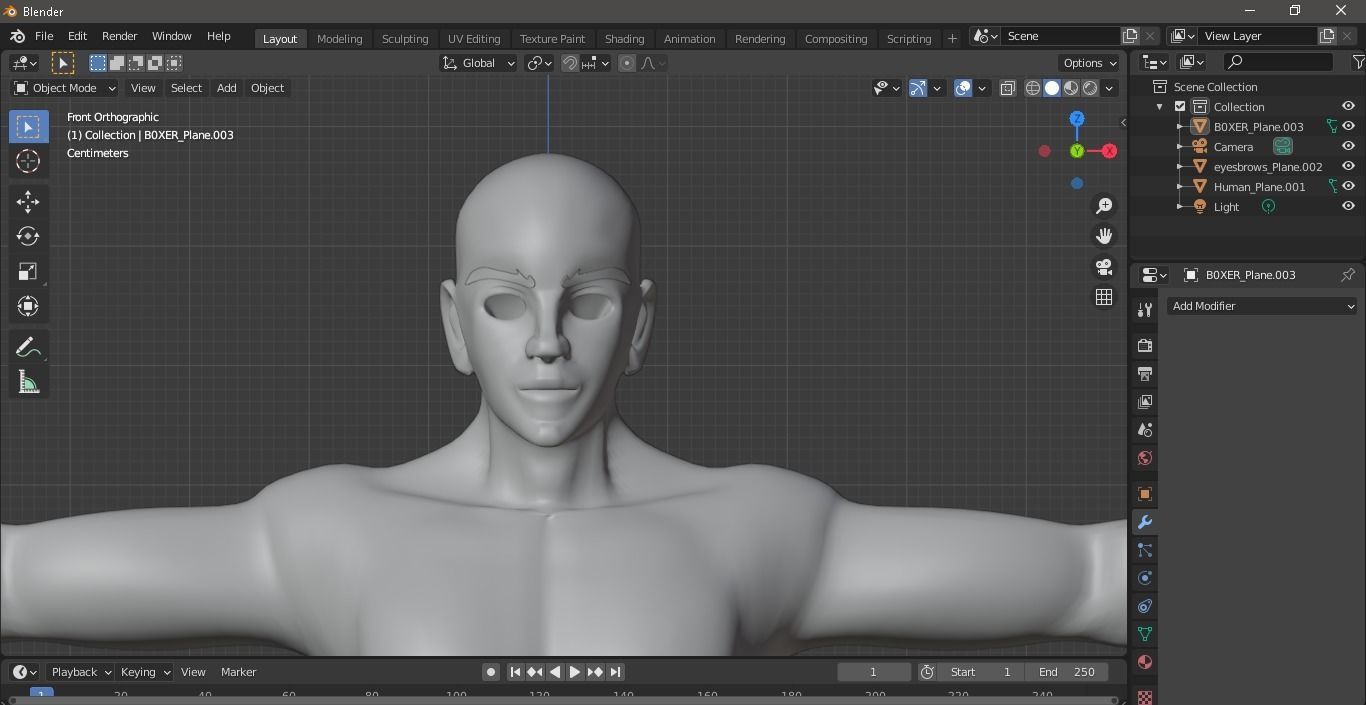 HUMAN MALE CHARACTER Free low-poly 3D model_1