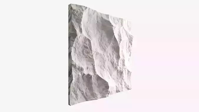 291-RockPanel piece of rock on wall