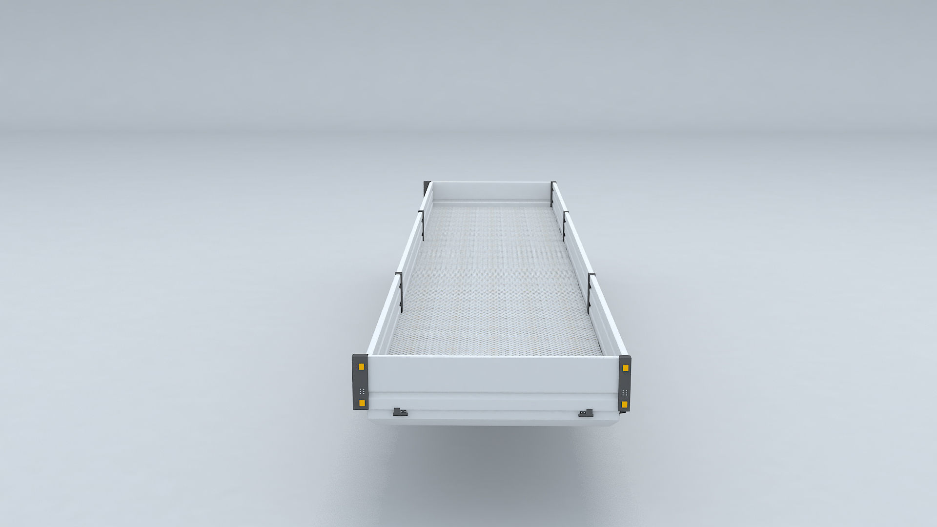Flatbed Trailer For Semi Truck Low-poly model -3D Printer Models 3D model_9