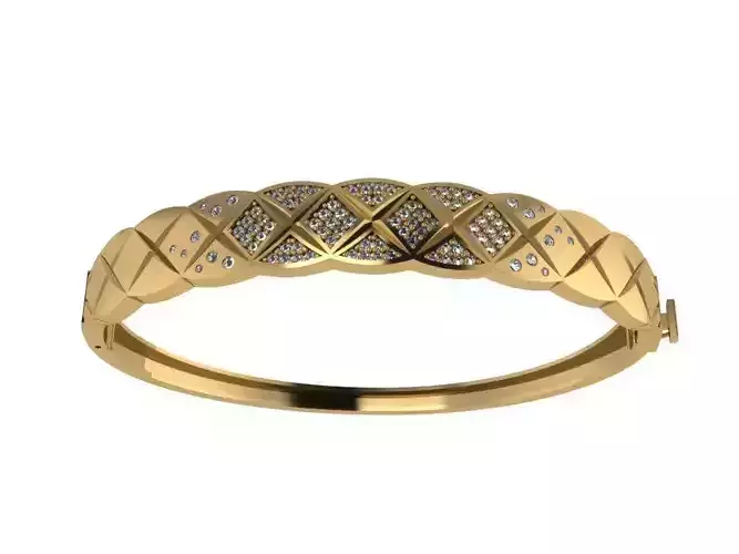 set gold diamond bangle bracelet