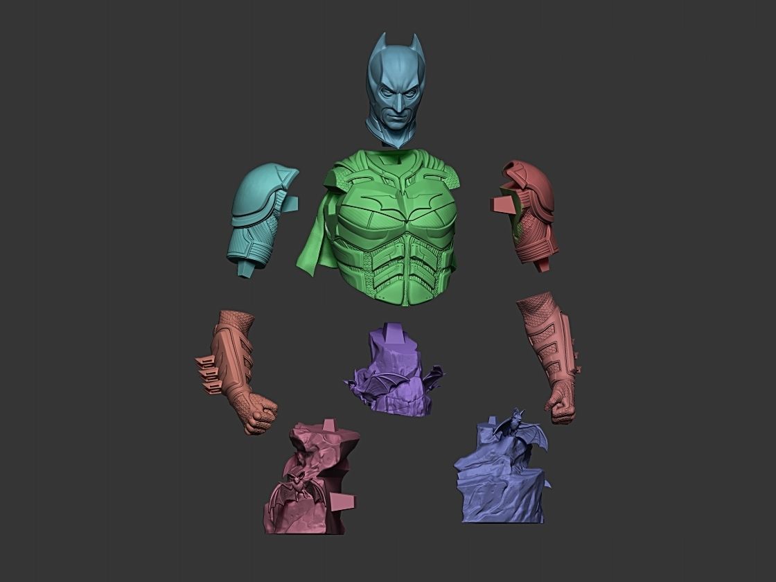 Dark Knight Bust 3D print model_10