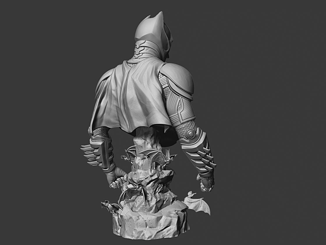 Dark Knight Bust 3D print model_13