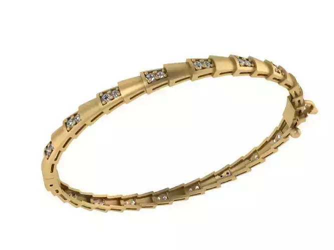 set gold diamond bangle bracelet