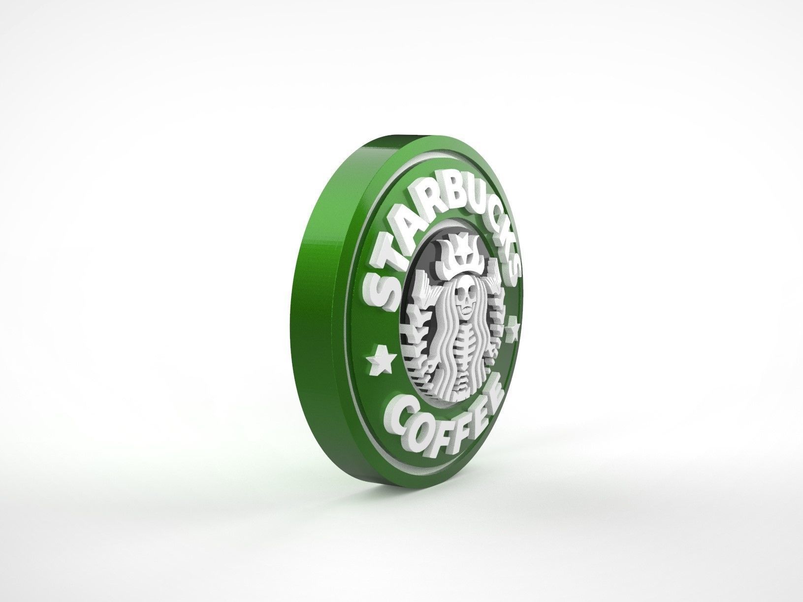 Starbucks Halloween Magnet and Straw Topper 3D print model_2