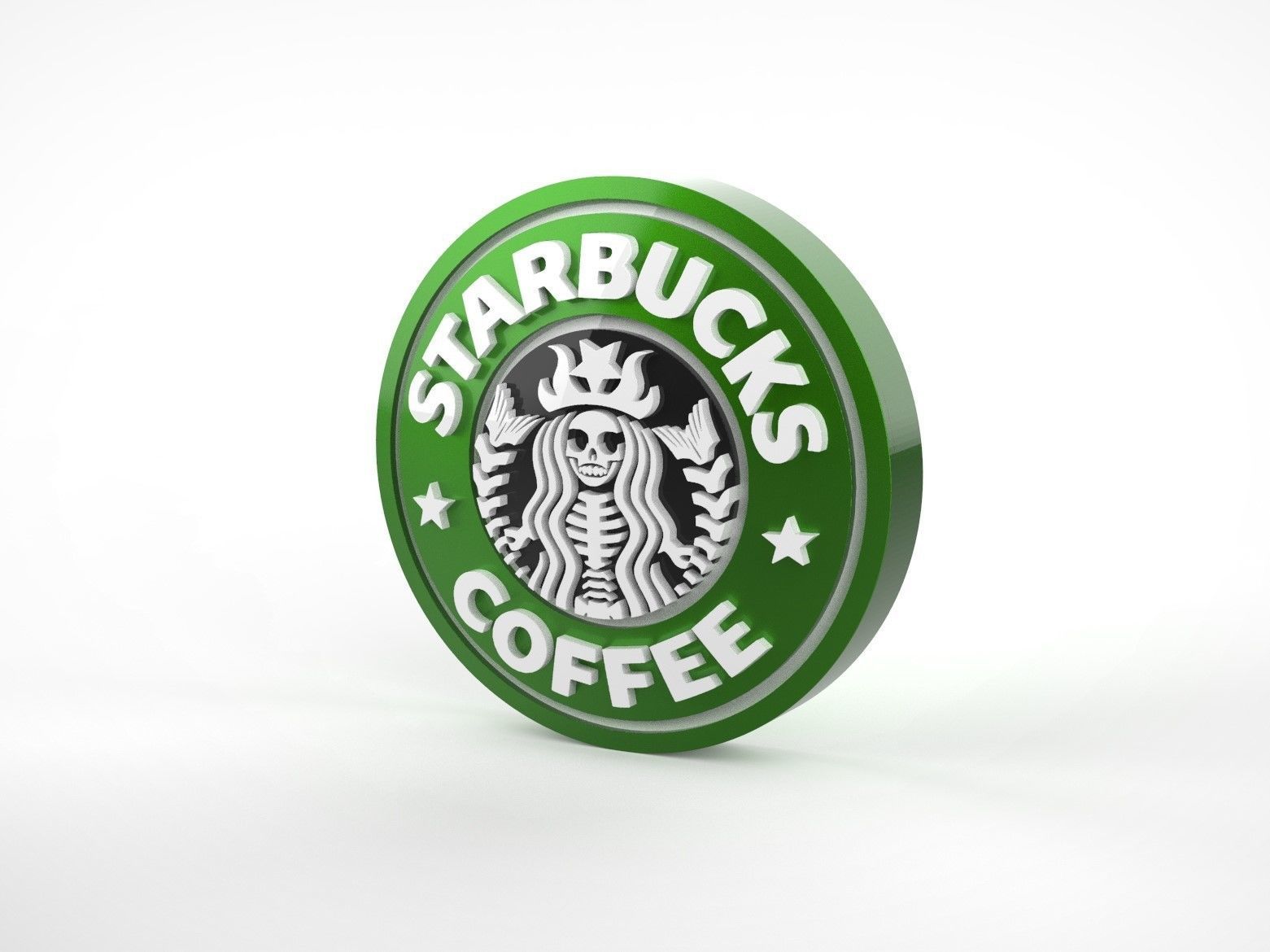 Starbucks Halloween Magnet and Straw Topper 3D print model_3