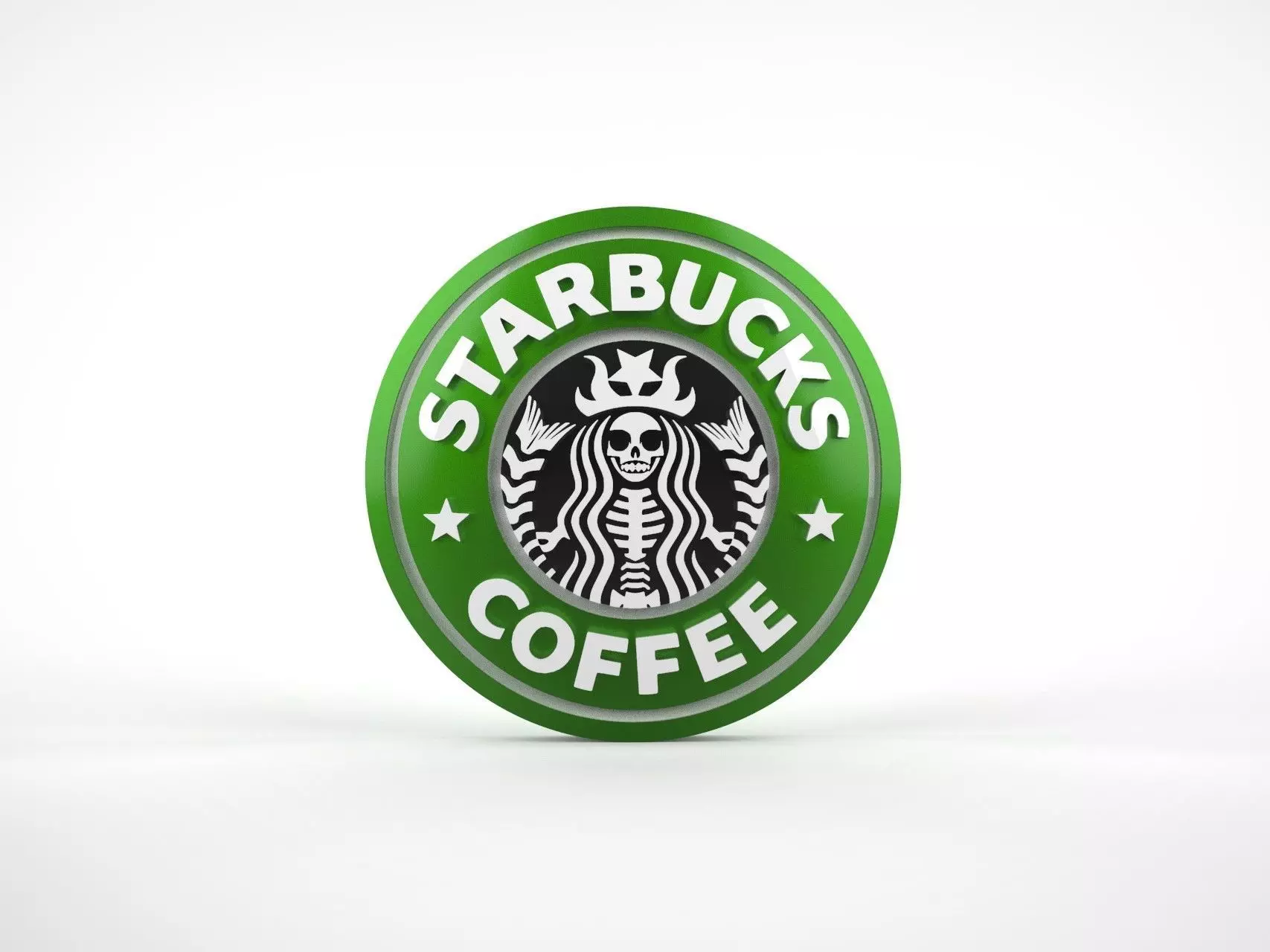 Starbucks Halloween Magnet and Straw Topper 3D print model_0