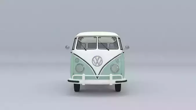 3D Model of a VW Samba T1 3D model