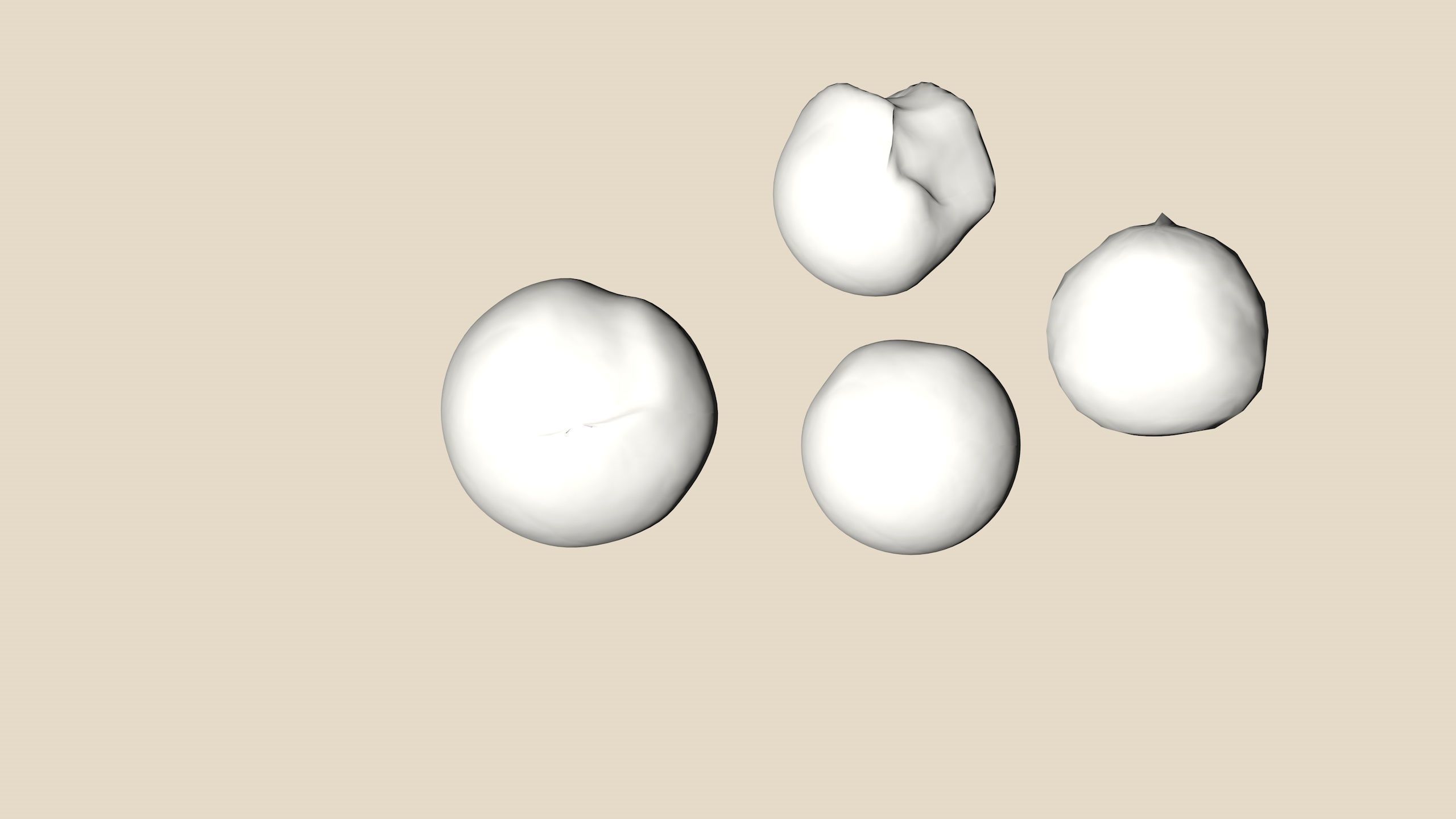 Mozzarella balls 3D model_2