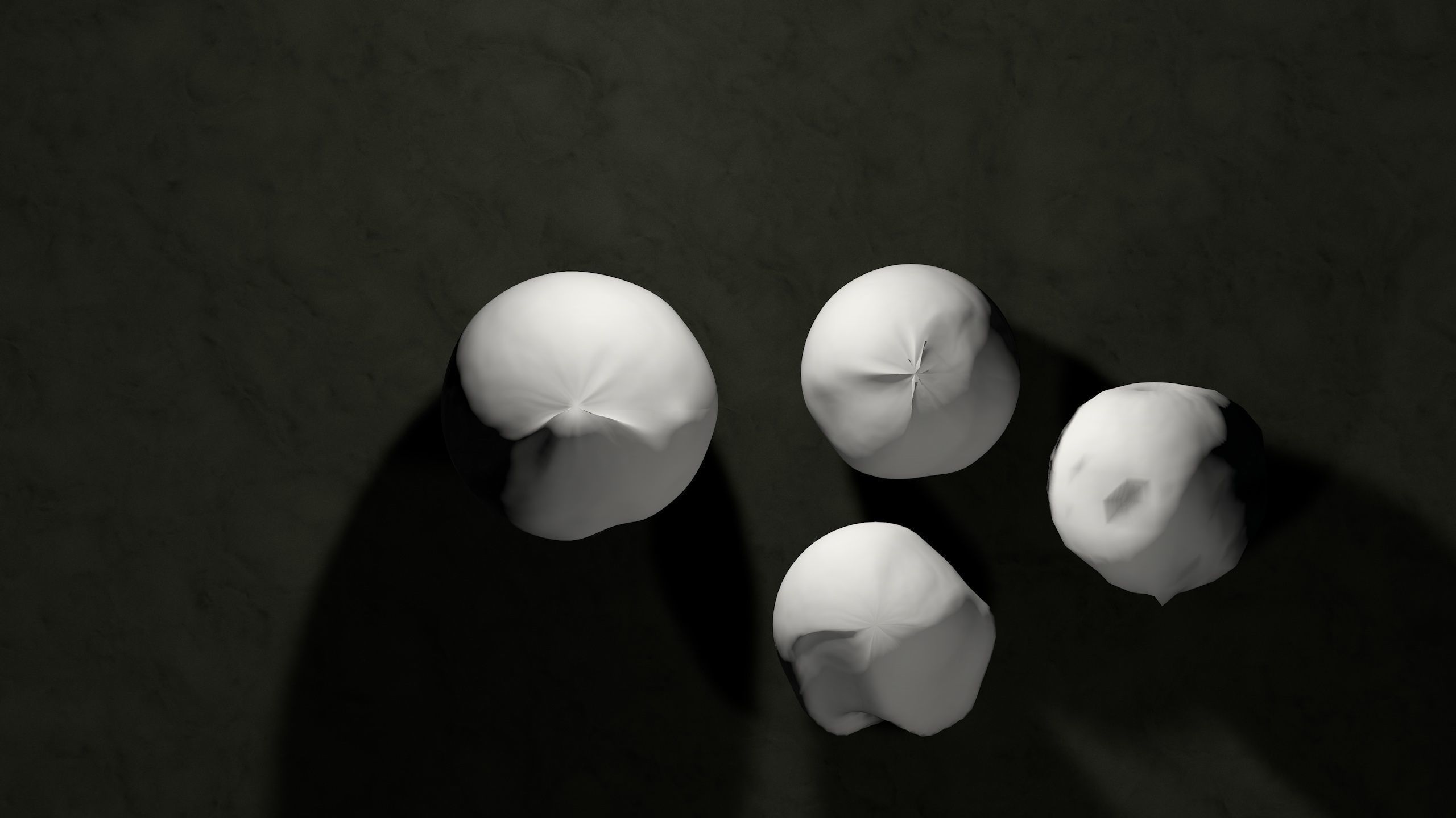 Mozzarella balls 3D model_4