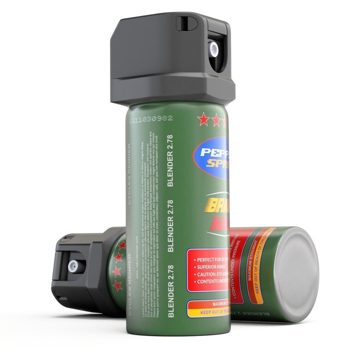 Pepper Spray 3D model_8