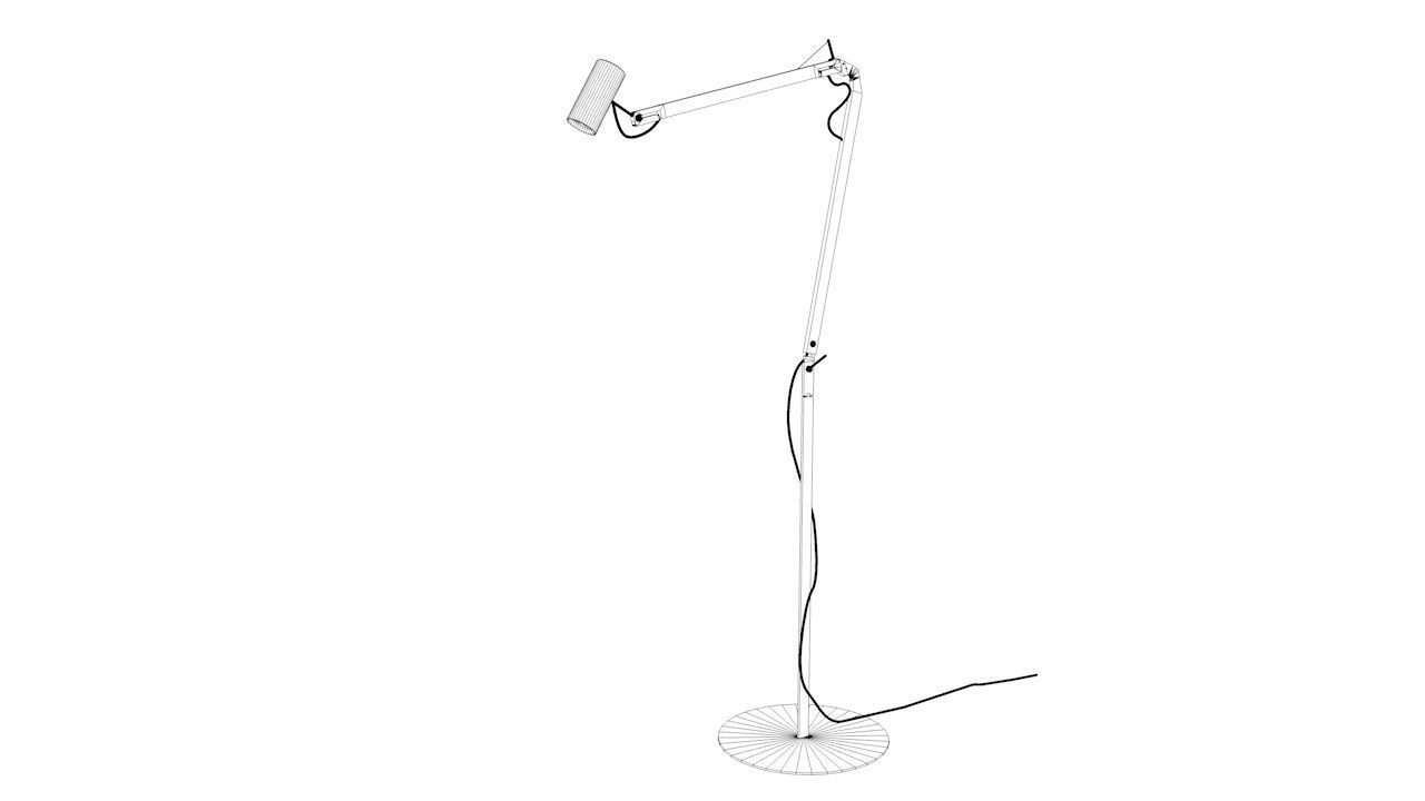 POLLO FLOOR LAMP BY MARSET 3D model_4