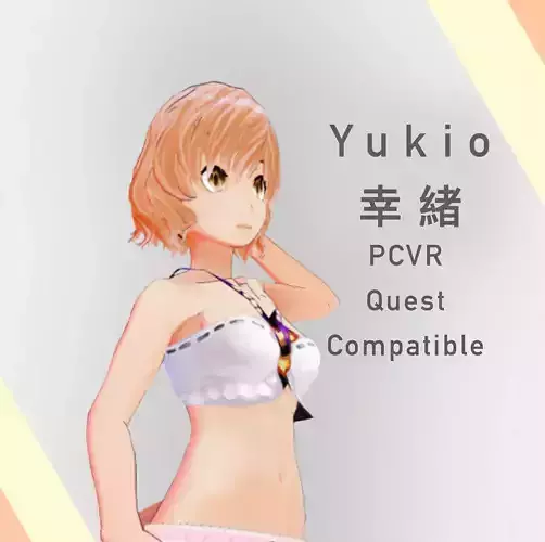 Original 3D Character   Yukio       VRChat SDK3    PCVR  Quest  Low-poly 3D model