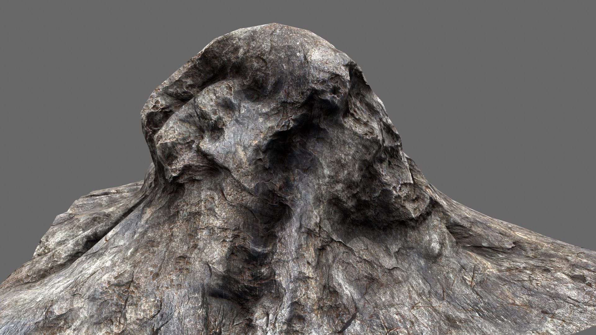 Rock mountain ready to be rendered Low-poly 3D model_15