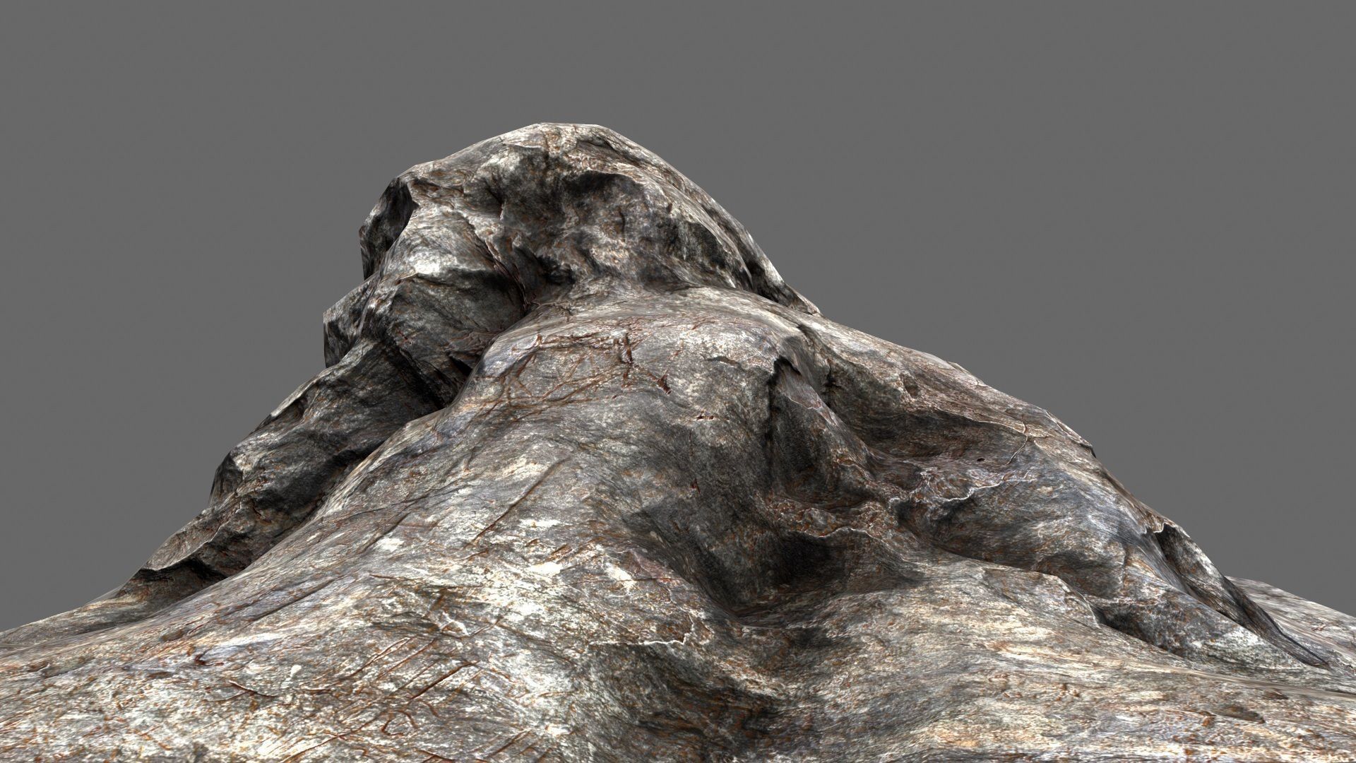 Rock mountain ready to be rendered Low-poly 3D model_17