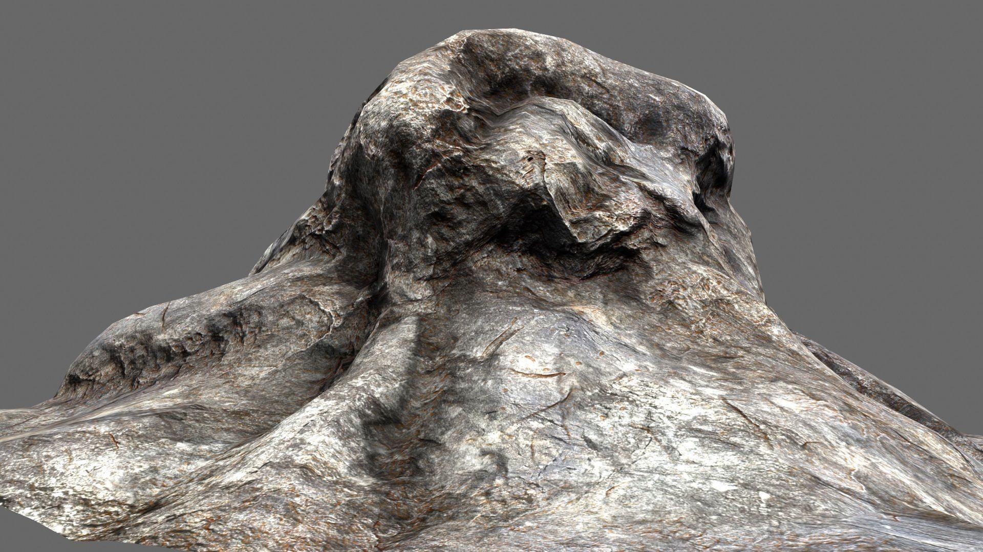 Rock mountain ready to be rendered Low-poly 3D model_19