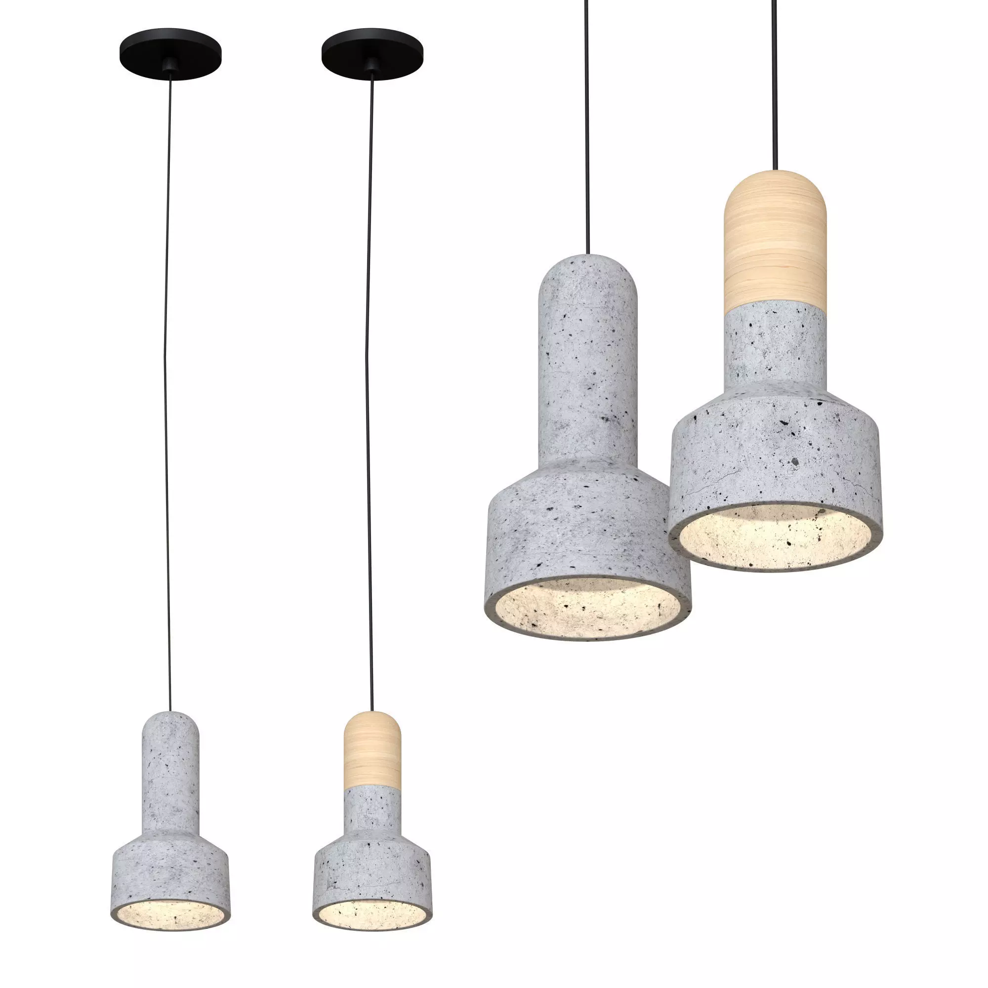 CEMENT FUSION - ceiling lamp 3D model_0