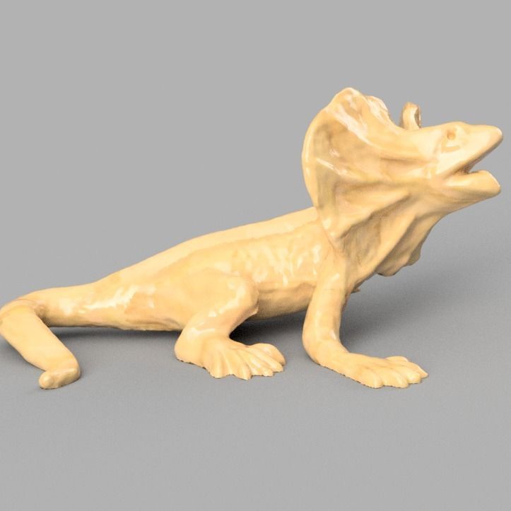 Dinosaure lizard 3D model_2