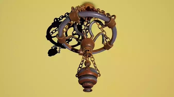 Fantasy bronze chandelier