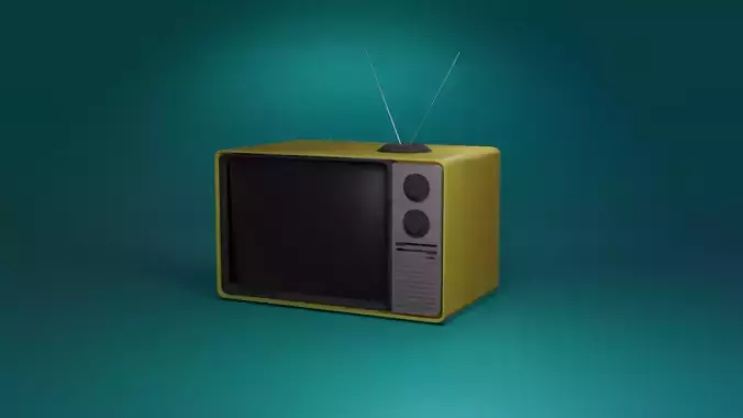 tv low poly retro