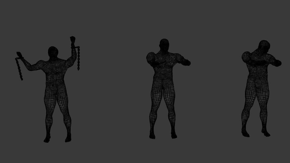 Emancipation man in chains 3D model_5