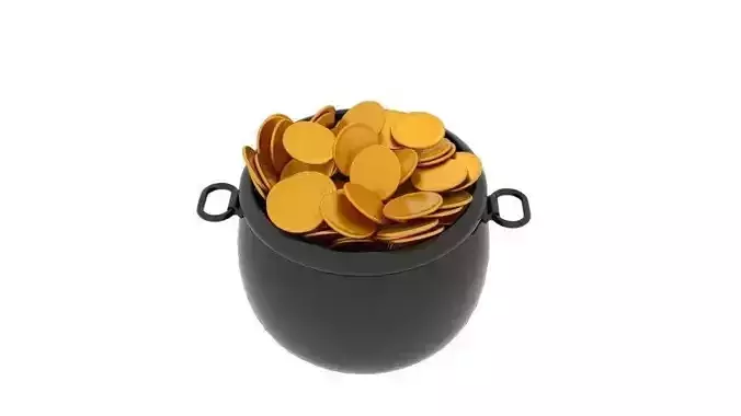 Pot of Gold 3D model