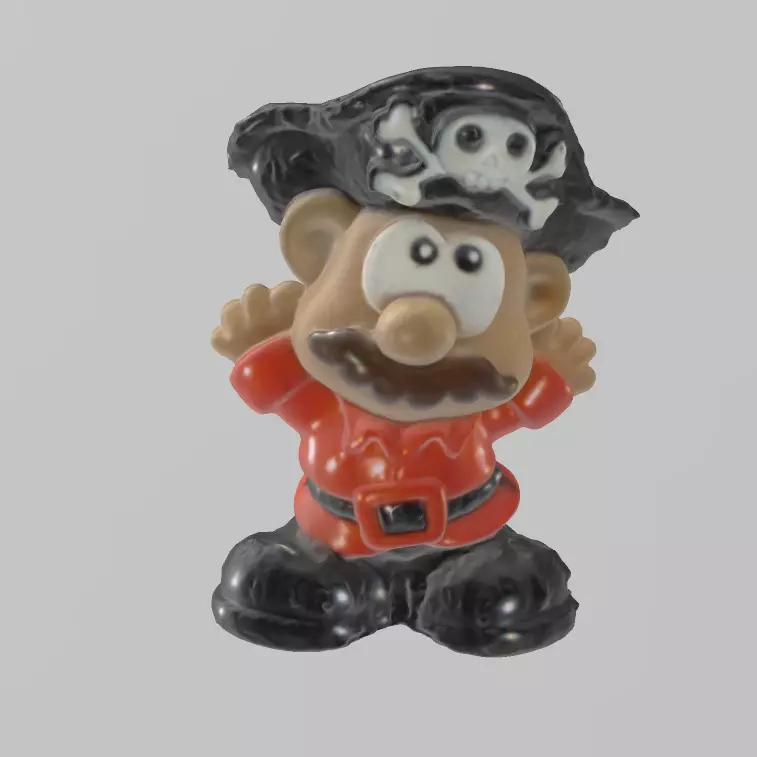 Pirate toy with hat 3D print model