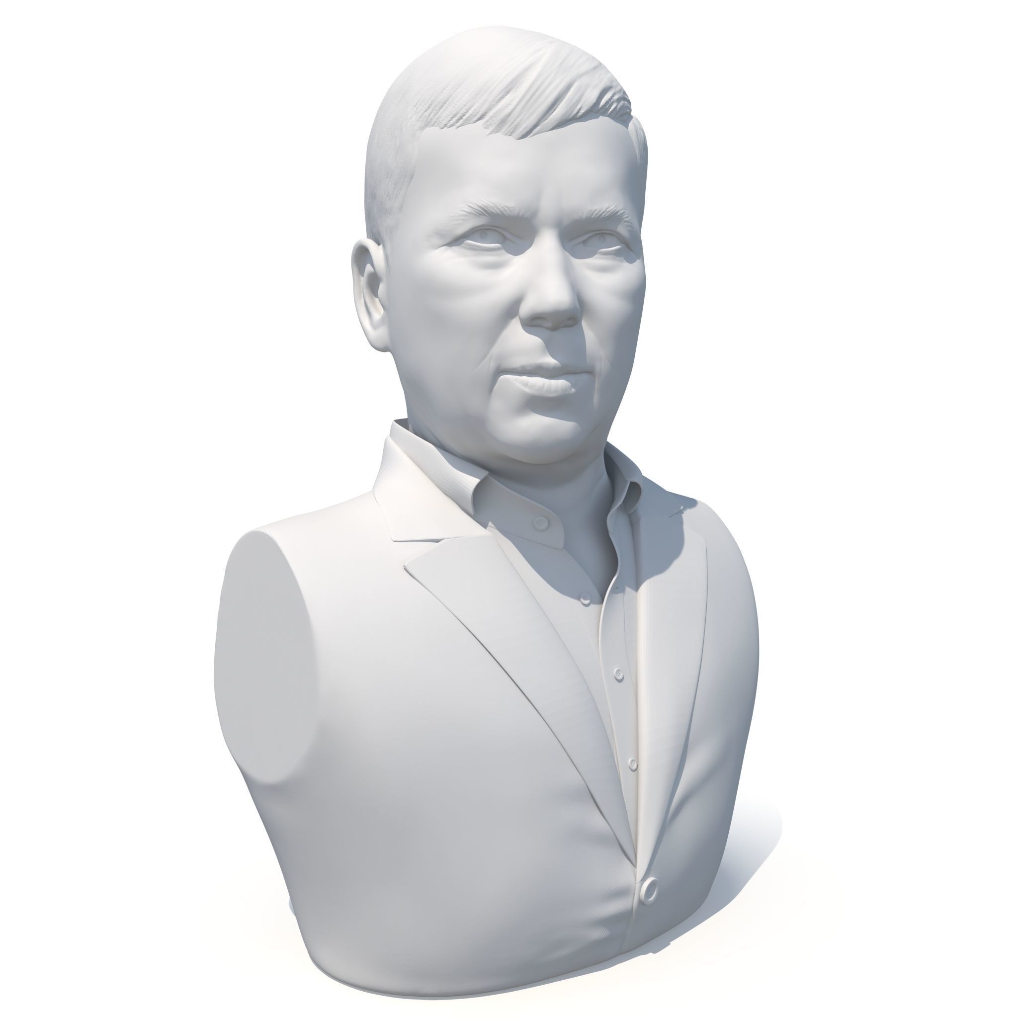Male bust 01 - 3D print model