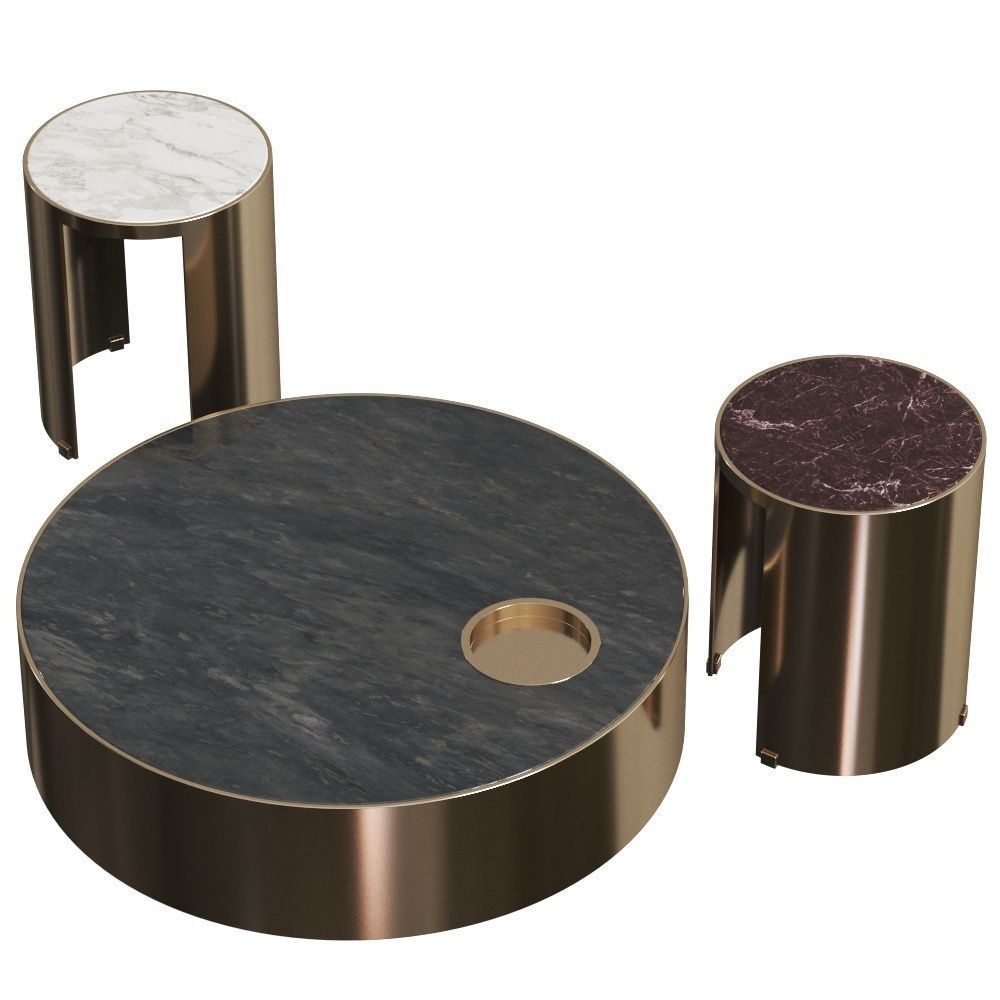 Longhi Sun Coffee Tables 3D model_1