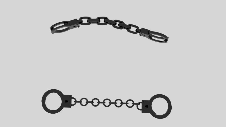 Hand Cuff 3D model_1