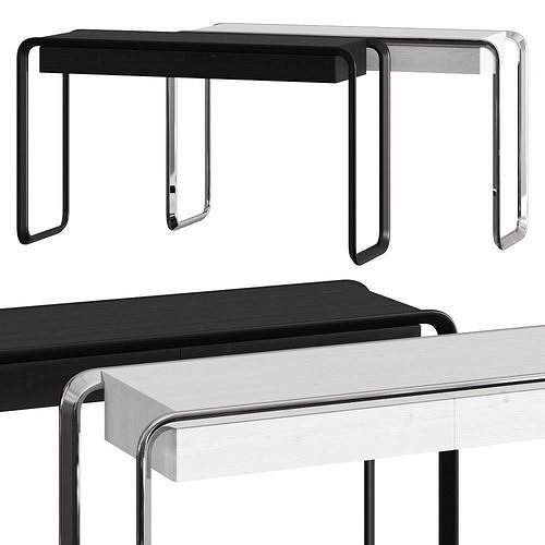 K2C Oblique Console Tables 3D model