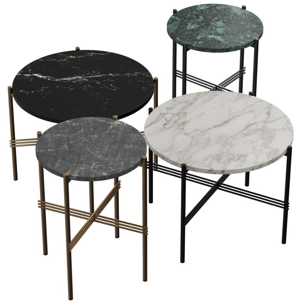 Gubi TS Coffee and Side Tables 3D model_1