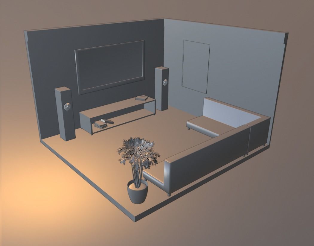 Little house 3D model_1