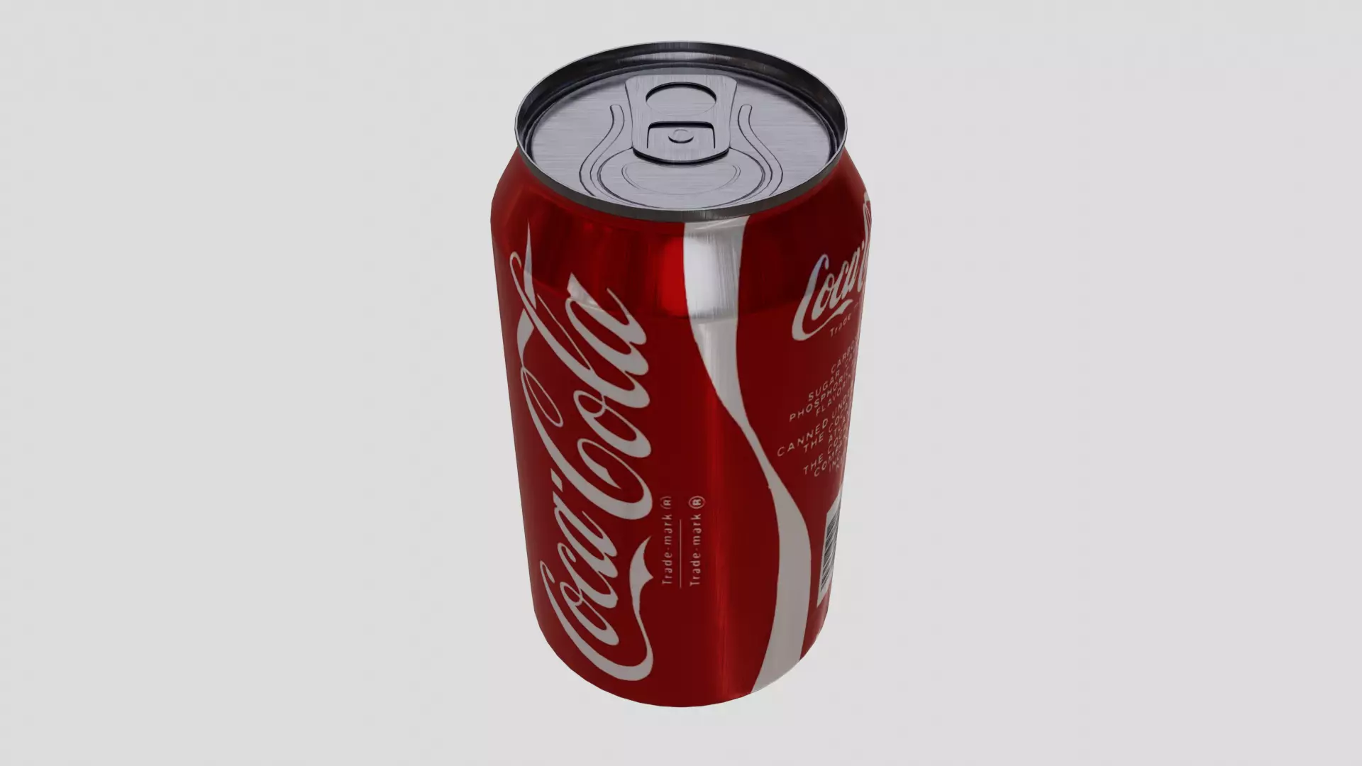 Coke Can Low-poly 3D model_0
