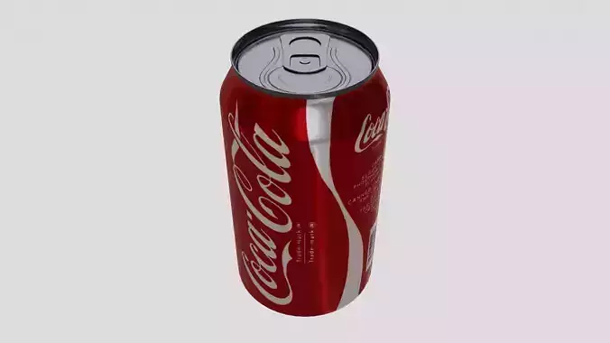 Coke Can Low-poly 3D model