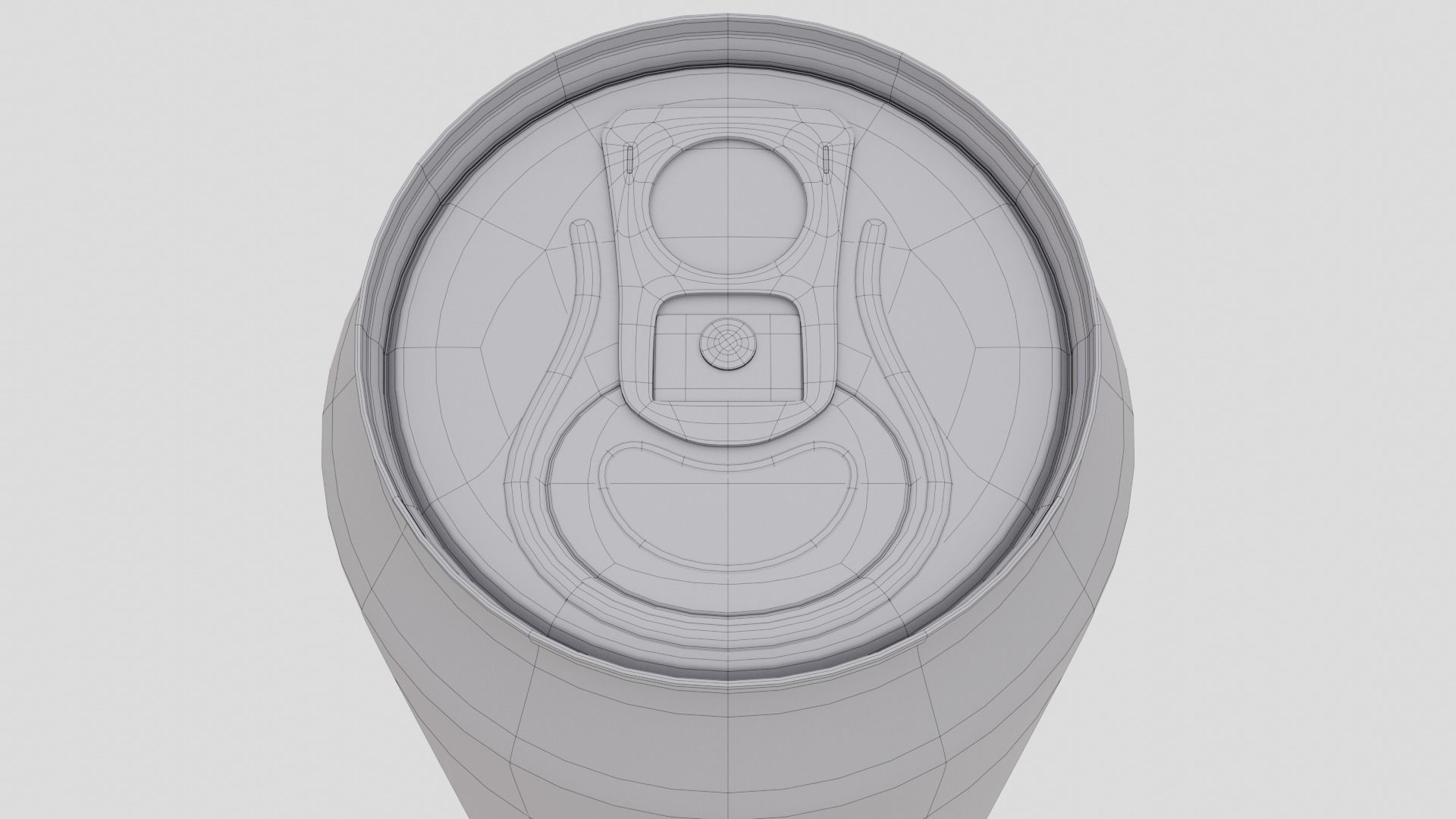 Coke Can Low-poly 3D model_13