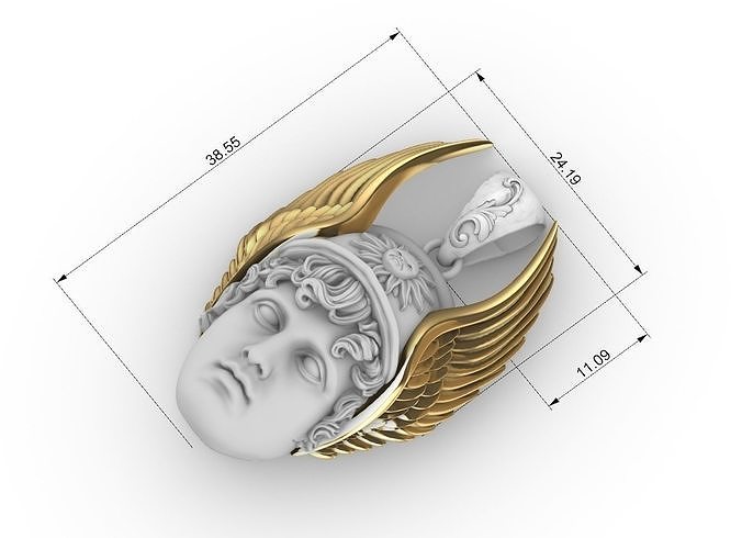 hermes pendant 3d model  3D print model