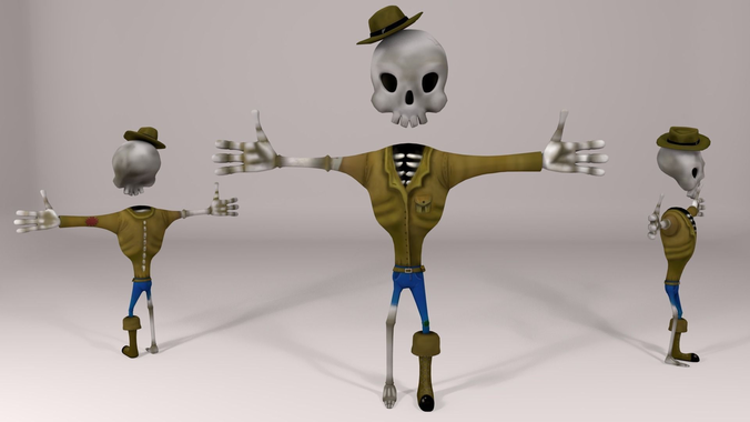 Skeleton Explorer Free low-poly 3D model