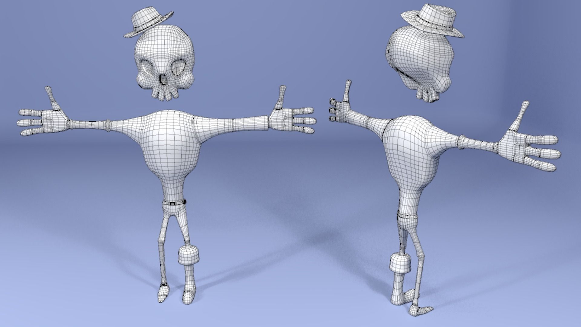 Skeleton Explorer Free low-poly 3D model_1