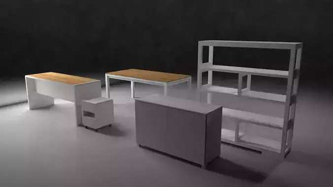 office furniture 2 Free 3D model