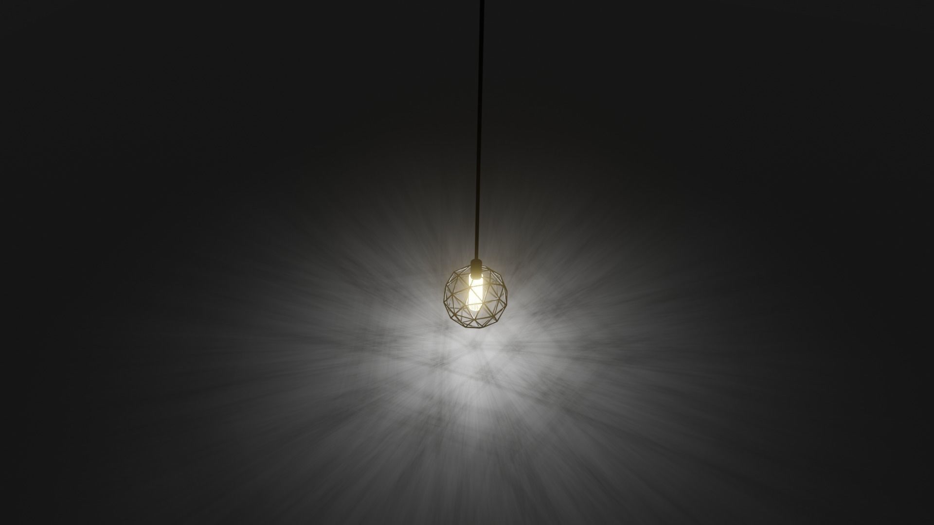 Ceiling lamp Free low-poly 3D model_2