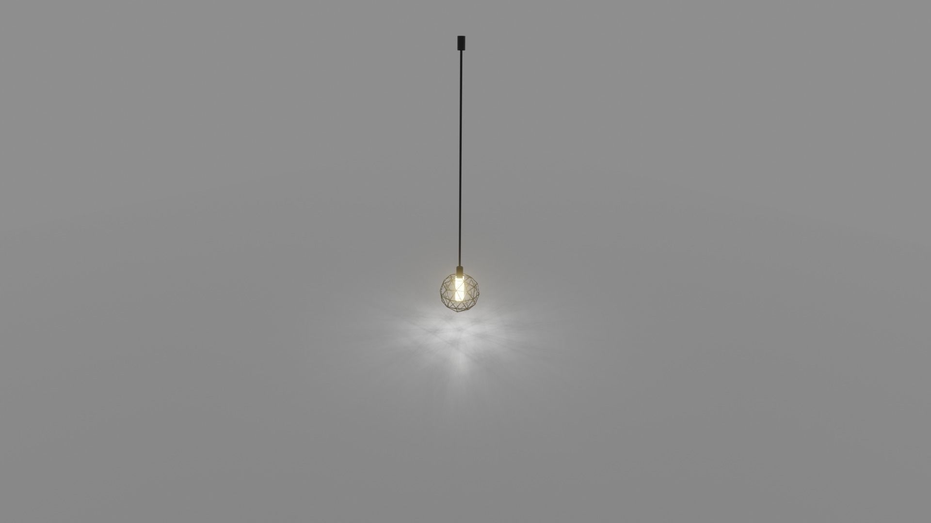 Ceiling lamp Free low-poly 3D model_1