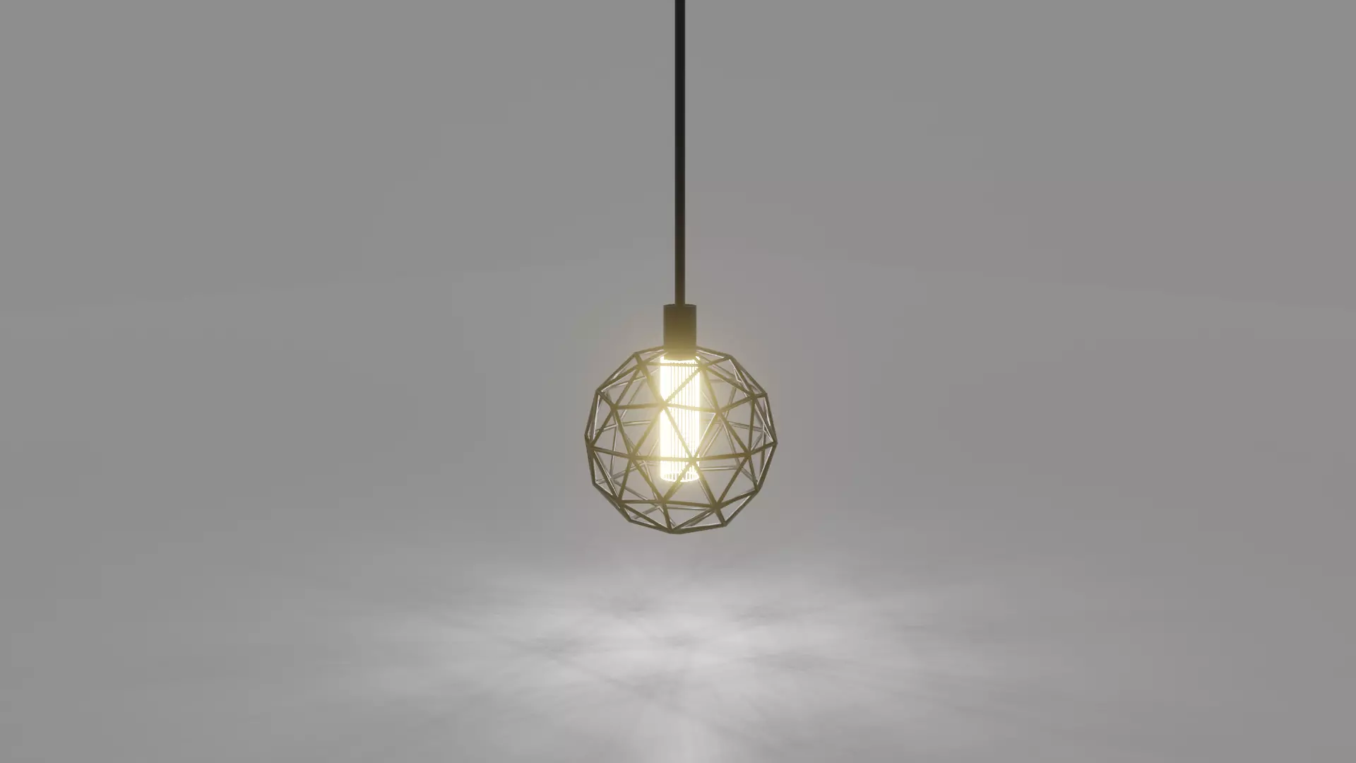 Ceiling lamp Free low-poly 3D model_0