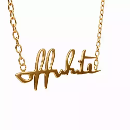 Off White Logo Necklace