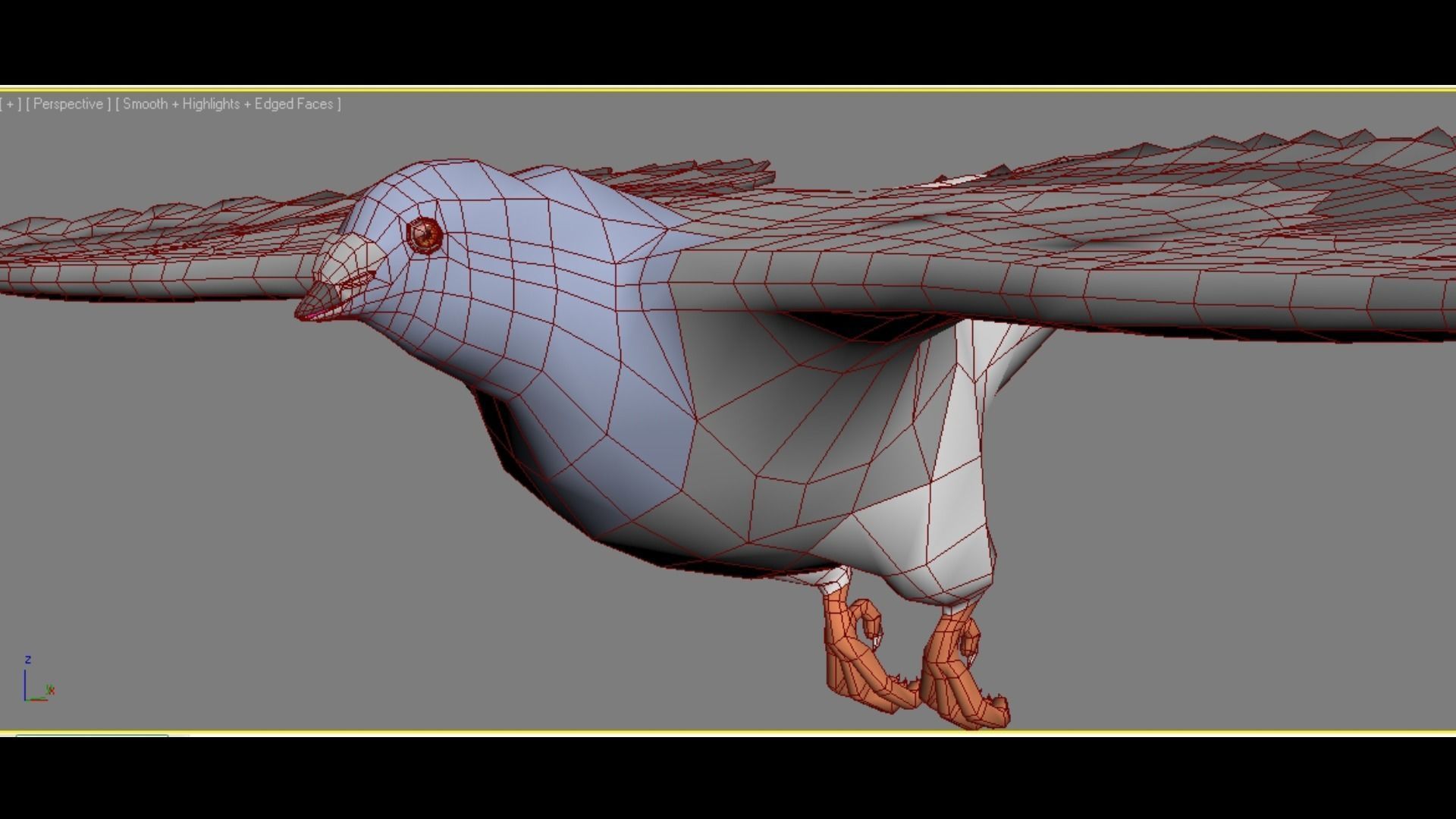 Flock of Birds - Pigeons - Rigged - Animated Low-poly 3D model_12