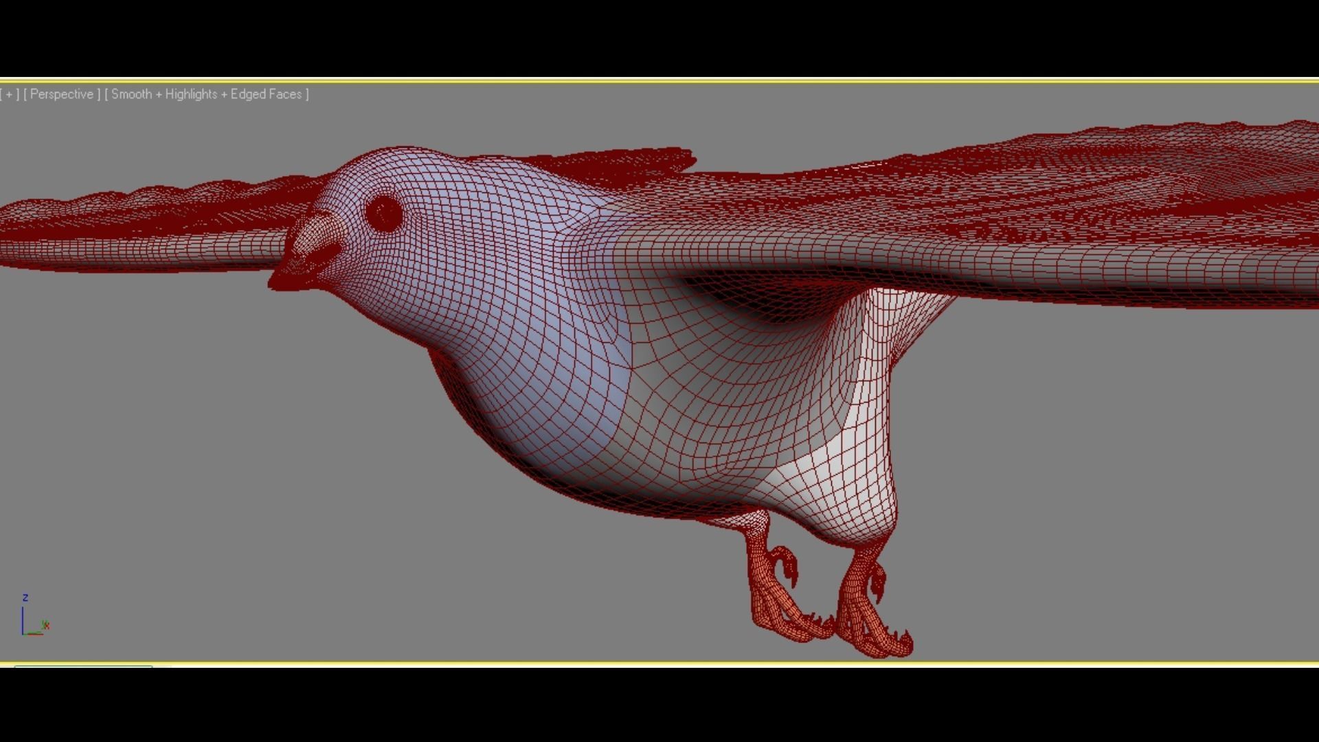 Flock of Birds - Pigeons - Rigged - Animated Low-poly 3D model_14