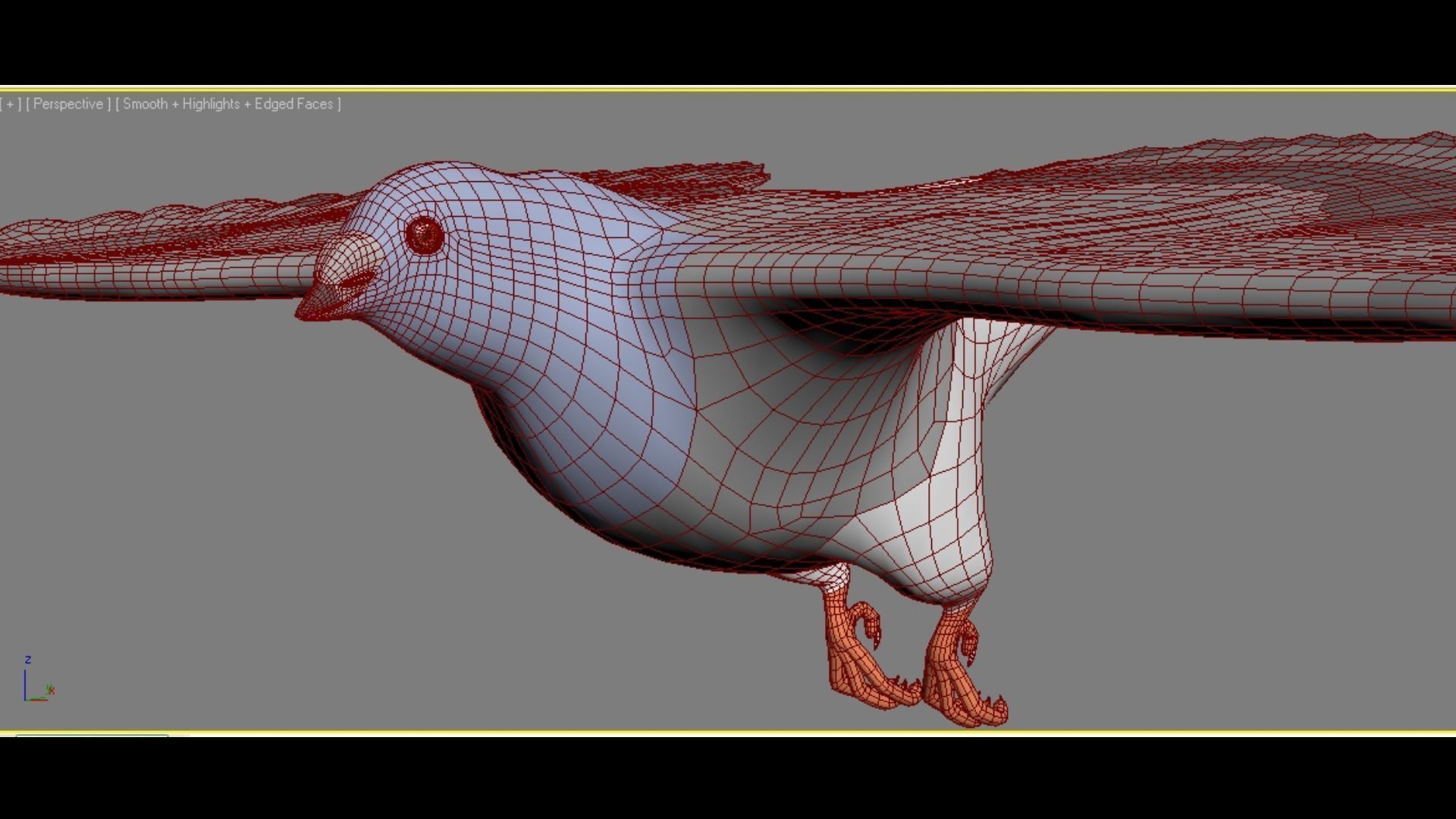 Flock of Birds - Pigeons - Rigged - Animated Low-poly 3D model_13